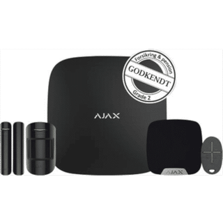 Alarmpakke Ajax HUB 2 Lejlighed Sort