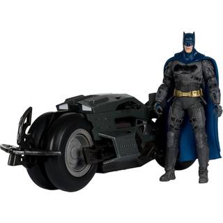 The Flash DC Multiverse Vehicle Batcycle with Batman