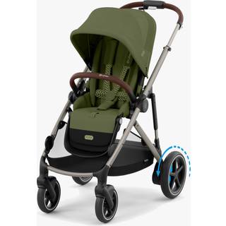 Cybex e-GAZELLE S Klapvogn, Taupe/Moss Green