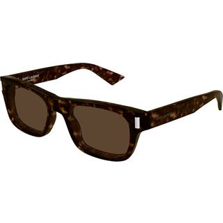 SAINT LAURENT Unisex SAINT LAURENT SL 83 004 Solbriller Acetat Havana Brun Firkantet