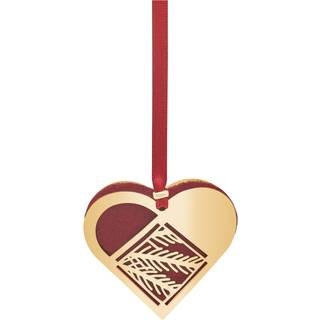 Julehjerte mini Grangren forgyldt