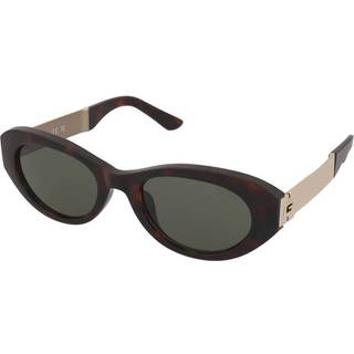 Guess Kvinde GU00261-H 52N Solbriller Injiceret Havana Grøn Rund Normal
