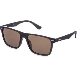 Police SPLE02 GATOR 2 868P 57 Solbriller Mænd Brun - Brown - 57mm