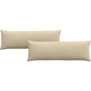 Sofapuder 2 pcs Creme 120 x 40 cm Stof