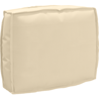 Pallehynde til ryglæn Beige 50 x 40 x 12 cm Oxford stof