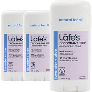 Lafes naturlige deodorant | 2,25 oz aluminiumsfri naturlig deodorantstick til kvinder og m?nd | Fri for parabener og bagepulver med 24-timers bes