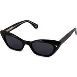 XLAB Kvinde BORA BORA Solbriller Acetat Sort Røg Cat Eye Polariseret