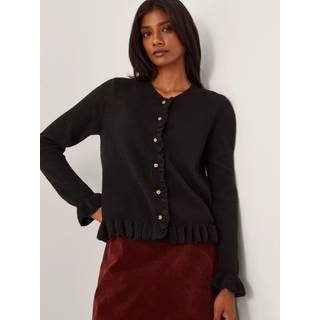 Monsoon Monsoon Black Rina Ruffle Cardigan