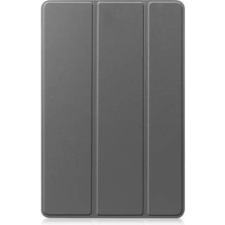 EIDERWOOD Samsung Galaxy Tab S11 / S10 Lite Tri-Fold Kunstlæder Flip Cover m. Stylus Pen Holder - Grå