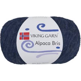 Viking Alpaca Bris 324 Mørk blå Indhold: 60% baby alpaca, 29% nylon, 11% merinould Vægt/længde: 50 g = ca 150 meter Anbefalede pinde: 6.00-7.00 mm Strikkefasthed: 10 cm = 12 m Vask: Håndvask / Max 30°C / Tørres fladt.