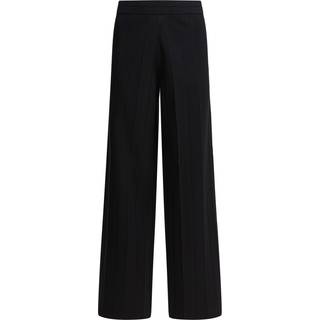 Max Mara Lama crÃªpe wide-leg pants - black - XL