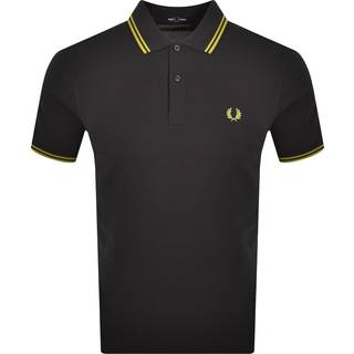 Fred Perry Twin Tipped Polo T Shirt Grey