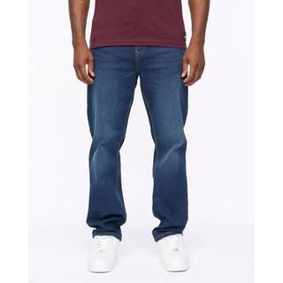 Crosshatch Herre Detendu Afslappet Pasform Jeans Mørk Vask