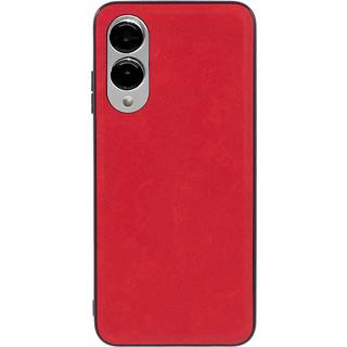 EIDERWOOD Samsung Galaxy S25 Edge Kunstlæderbelagt Plastik Cover - Rød