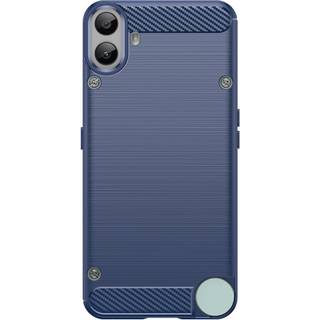 EIDERWOOD Nothing CMF Phone 1 Brushed Carbon Fiber Fleksibelt Plastik Cover - Blå