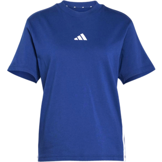 Essentials 3-Stripes-T-shirt i bomuld - Dark Blue / White - L