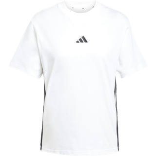 Essentials 3-Stripes-T-shirt i bomuld - White / Black - XS
