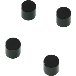 Super stærk magnet, sort stål cylinder (4 stk)