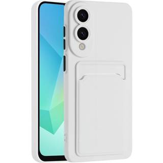 EIDERWOOD Samsung Galaxy S25 Edge Fleksibelt Plastik Cover m. Kortholder - Hvid