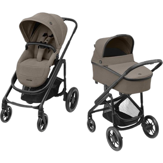 Maxi-Cosi Plaza Plus Twilic Trøffel (sort stel og sort læder)