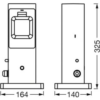 Osram stikdåsesøjle med Wifi udendørs antrasit