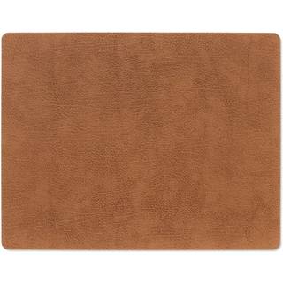 Lind Dna Square L Dækkeserviet 35x45cm Bull - Dækkeservietter & Coasters Læder Nature - 98404