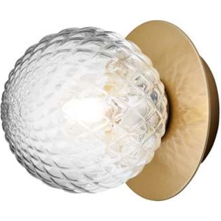 Nuura Liila 1 Væg/Loftlampe Lille Guld/Optic Klar