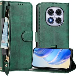 EIDERWOOD Xiaomi Redmi Note 14 Pro+ / 14 Pro (5G) Flip Cover m. Kortholder - Ståfunktion - Håndledsrem - Grøn