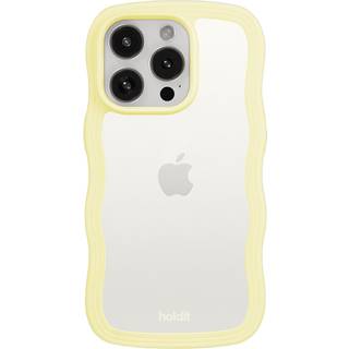 Holdit iPhone 15 Pro Max Wavy Cover - Lemonade / Transparent
