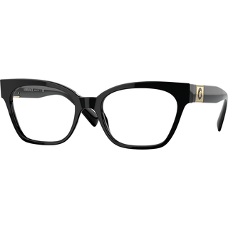 Versace Kvinde VE3294 GB1 Optiske stel Acetat Sort Transparent Cat Eye Normal