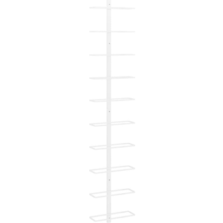 væghængt vinreol til 10 flasker metal hvid