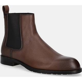 BOSS Black Herren Chelsea Boots braun, cognac Glattleder