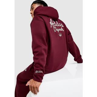 adidas Originals Chain Stitch Hoodie, Rød - XS