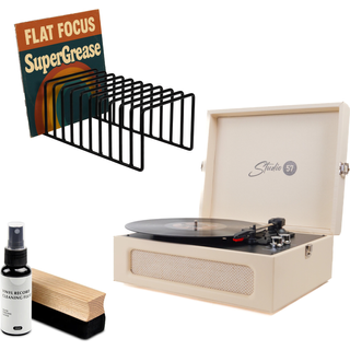 Studio 57 Groovy Pladespiller (Cream) Bundle