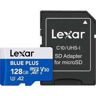 Lexar microSDHC Blue Plus - Inkl SD Adapter - 128GB