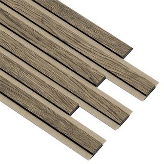 I-Wood Pro+ I-Lock Original akustikpanel, sort olieret, beige filt og sort kerne, egefiner, 17 x 300 x 2400 mm