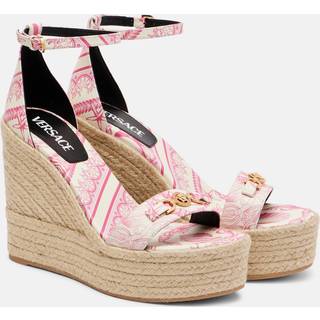 Versace Medusa '95 leather espadrille wedges - multicoloured - EU 40