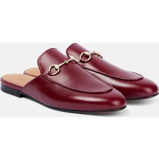 Gucci Princetown Horsebit leather mules - burgundy - EU 39.5