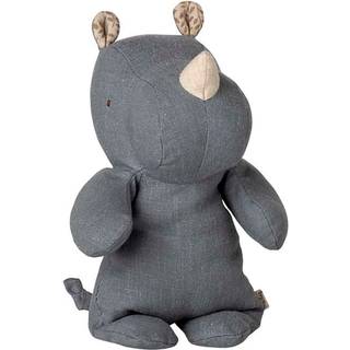 Maileg Safari friends, Næsehorn, Lille - Støvet blå