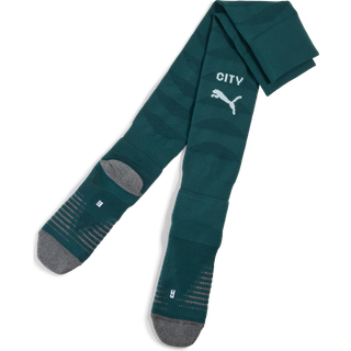 PUMA Manchester City 25/26 Socks Men, Clothing, Green Terrain/Turquoise Surf, 43-46
