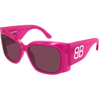 Balenciaga Kvinde BB0443S 005 Solbriller Acetat Fuchsia Violet Sommerfugl