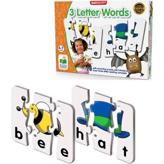 L?ringsrejsen: Match den! - 3 bogstaver -ord -spellende g?der til b?rn i alderen 3-5 L?r at l?se med f?rskolel?ringsmaterialer og l?ringsspil - P