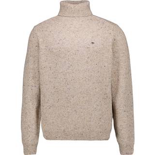 Fynch-Hatton Herren Rollkragenpullover beige unifarben