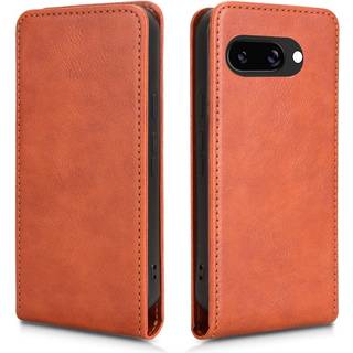 EIDERWOOD Google Pixel 9a Kunstlæder Flip Cover m. Kortlomme - Orange