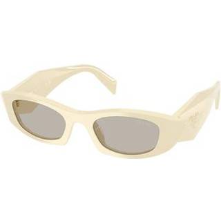 Prada PR B16SF Asian Fit 21D5J2 52 Solbriller Kvinder Hvid - White Milk - 52mm