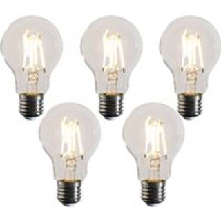 Sæt med 5 E27 dæmpbare LED-pærer A60 Klar 4,5W 500 lm 2700K