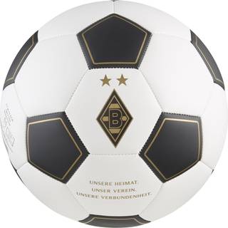 PUMA Borussia MÃ¶nchengladbach 125th Anniversary Football, Accessories, White/Matte Gold, 5
