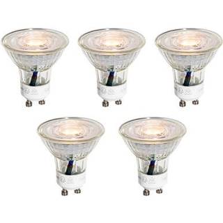 Sæt med 5 GU10 50mm LED-pærer Klar 3W 200 lm 2200K