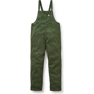 Passenger Women's Meadows Organic Cotton Corduroy Dungarees Fritidsbukser Damer størrelse L farve olivengrøn