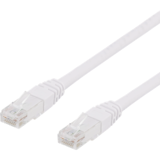 Deltaco U/UTP Cat6 patchkabel 10 m hvid